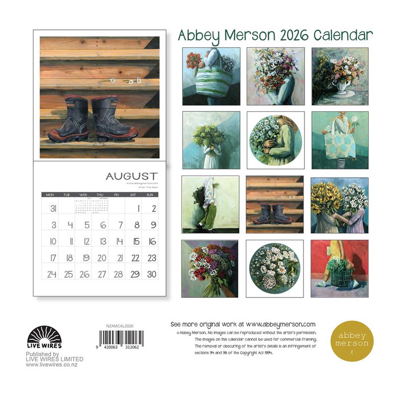 2026 New Zealand Calendar | Abbey Merson