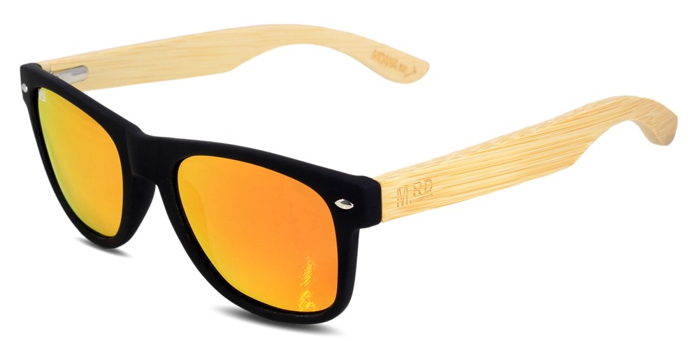 Black w Reflective Lens 50/50 Sunglasses