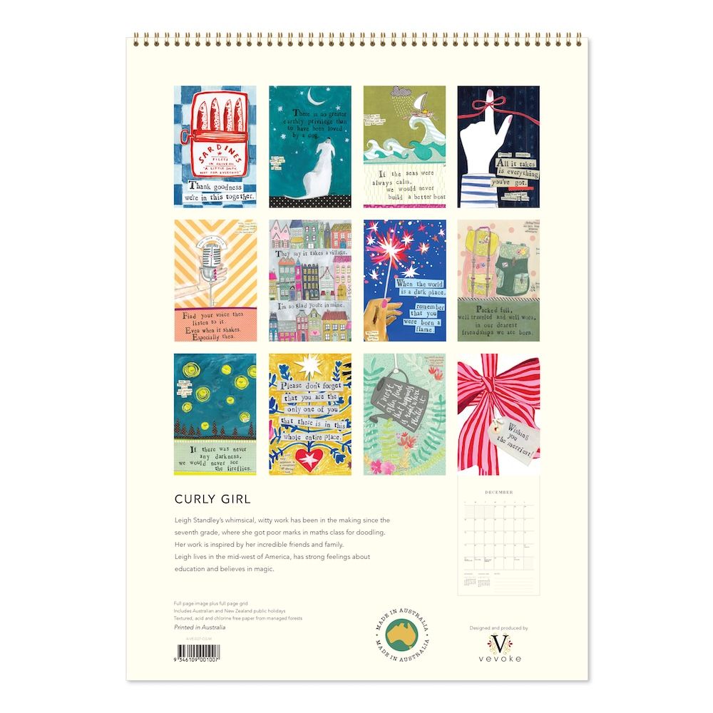 2027 Calendar | Curly Girl