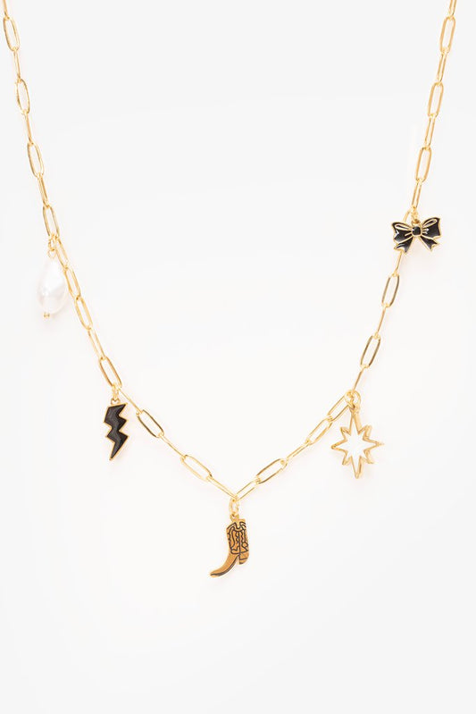 Boots & Bows Charm | Necklace