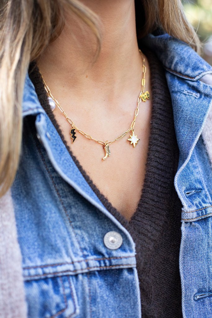 Boots & Bows Charm | Necklace