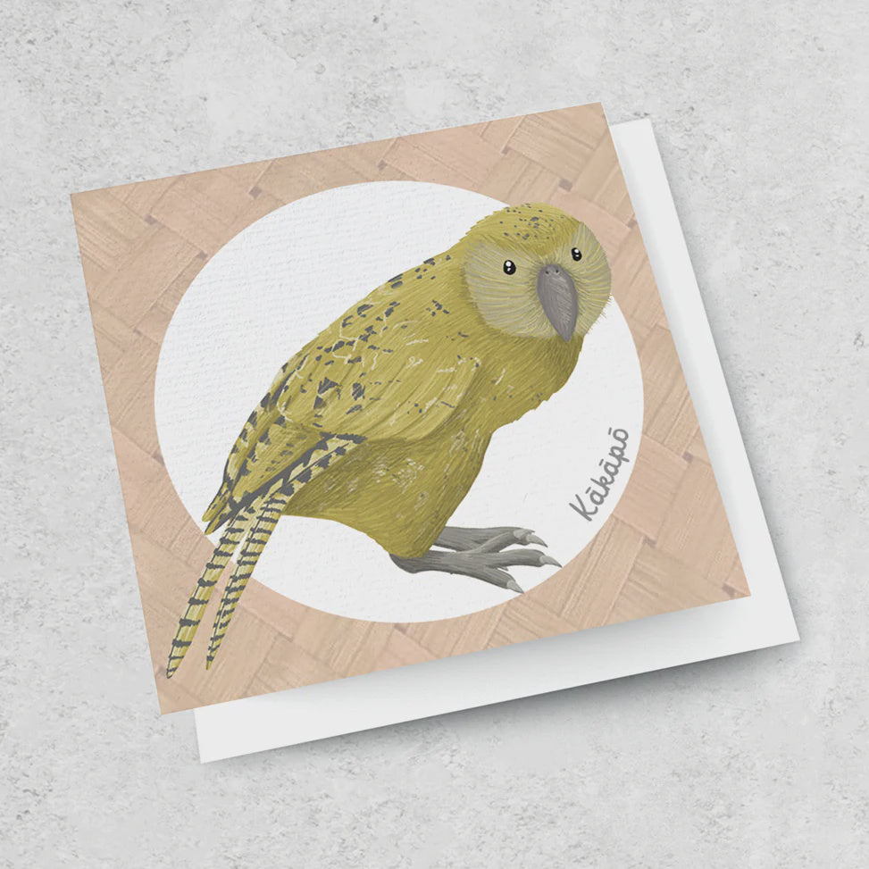 Birds of Aotearoa Card | Kākāpō