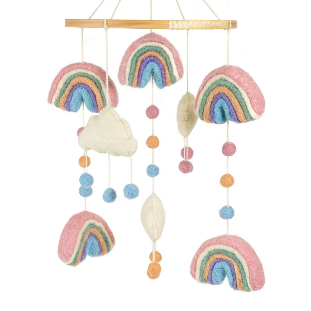 Mobile | Handmade Felted Rainbows