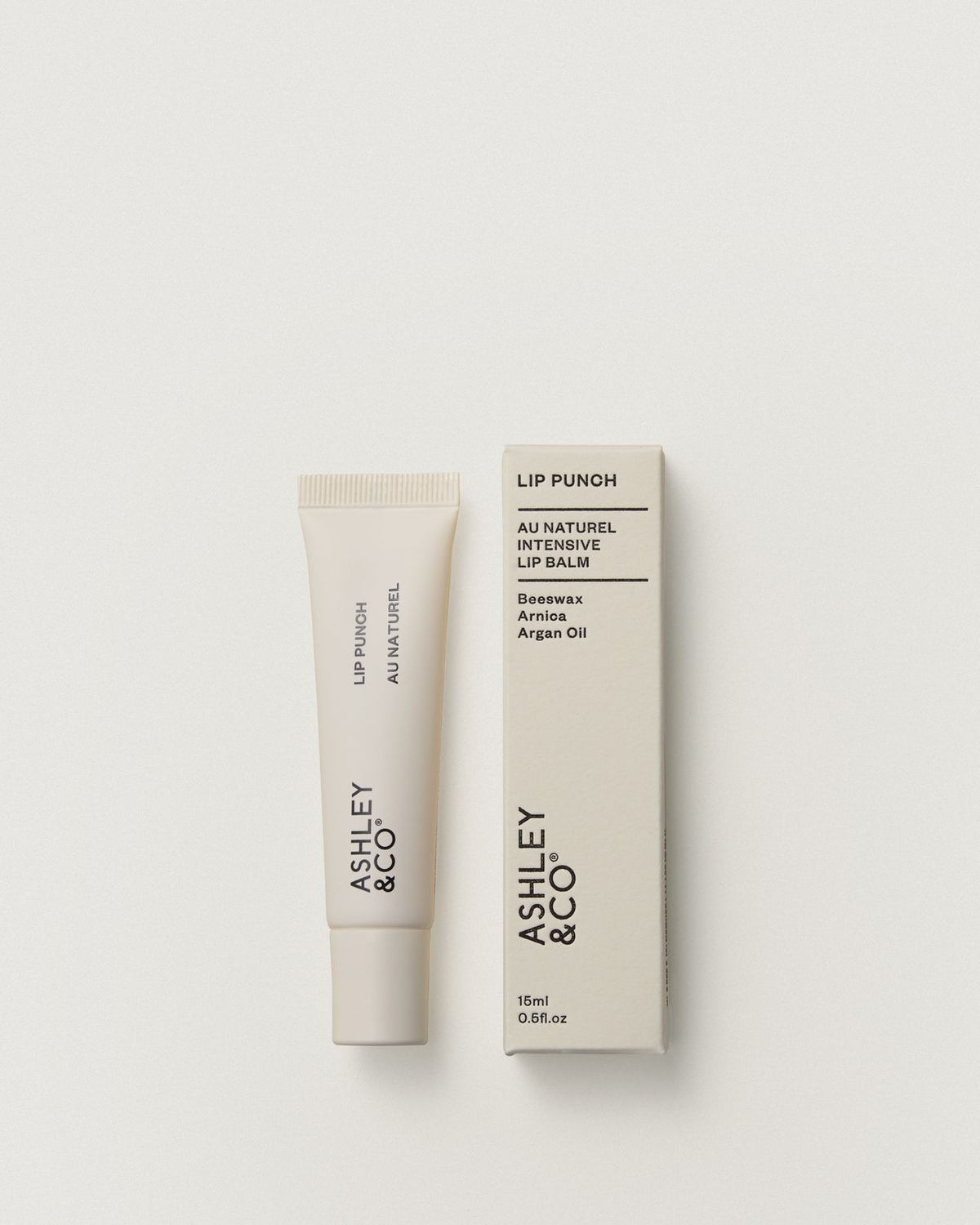 Ashley & Co Lip Punch intensive lip balm 15ml, Au Naturel