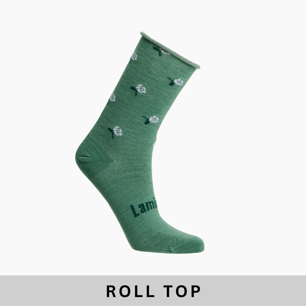 Woman Merino Roll Top Sock | Heather
