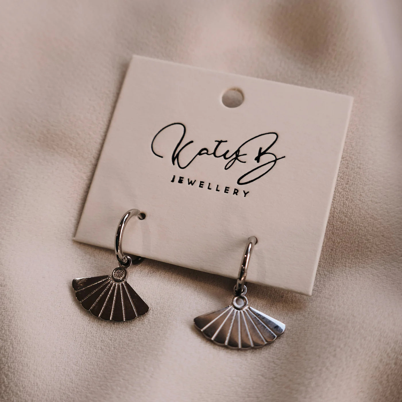 Fan Hoop Earrings