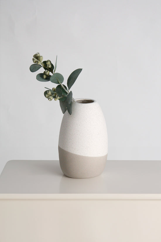 Livia Speckled Vase - Off White