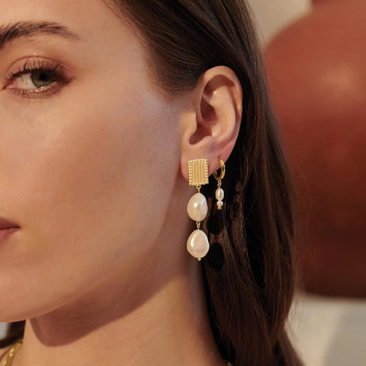 Aphrodite Goddess Pearl Earrings