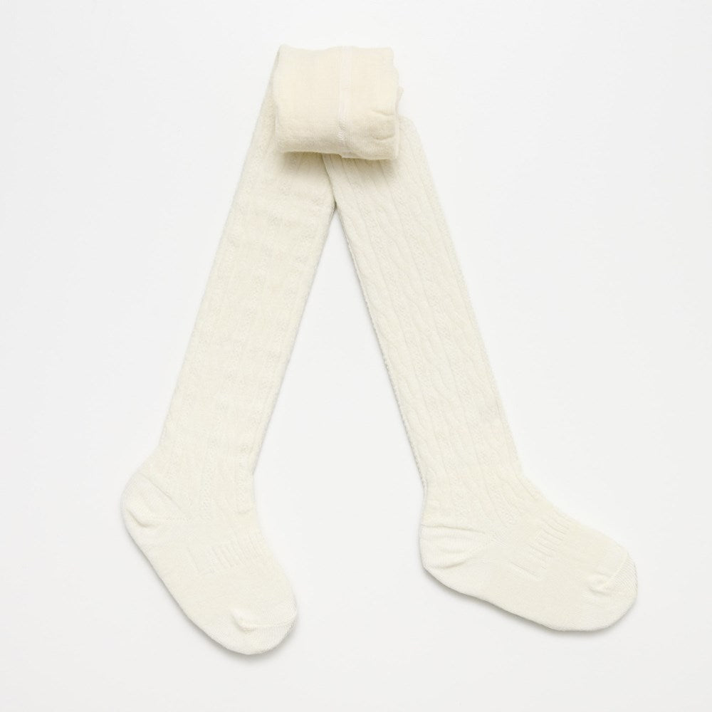 Child Merino Cable Knit Tights