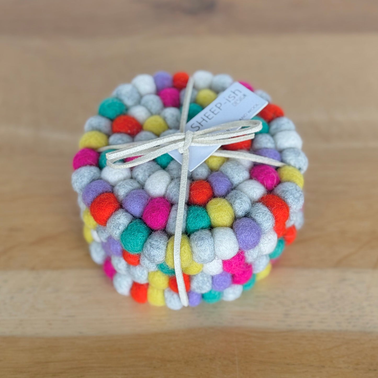 Felt Ball Coasters | 4pk