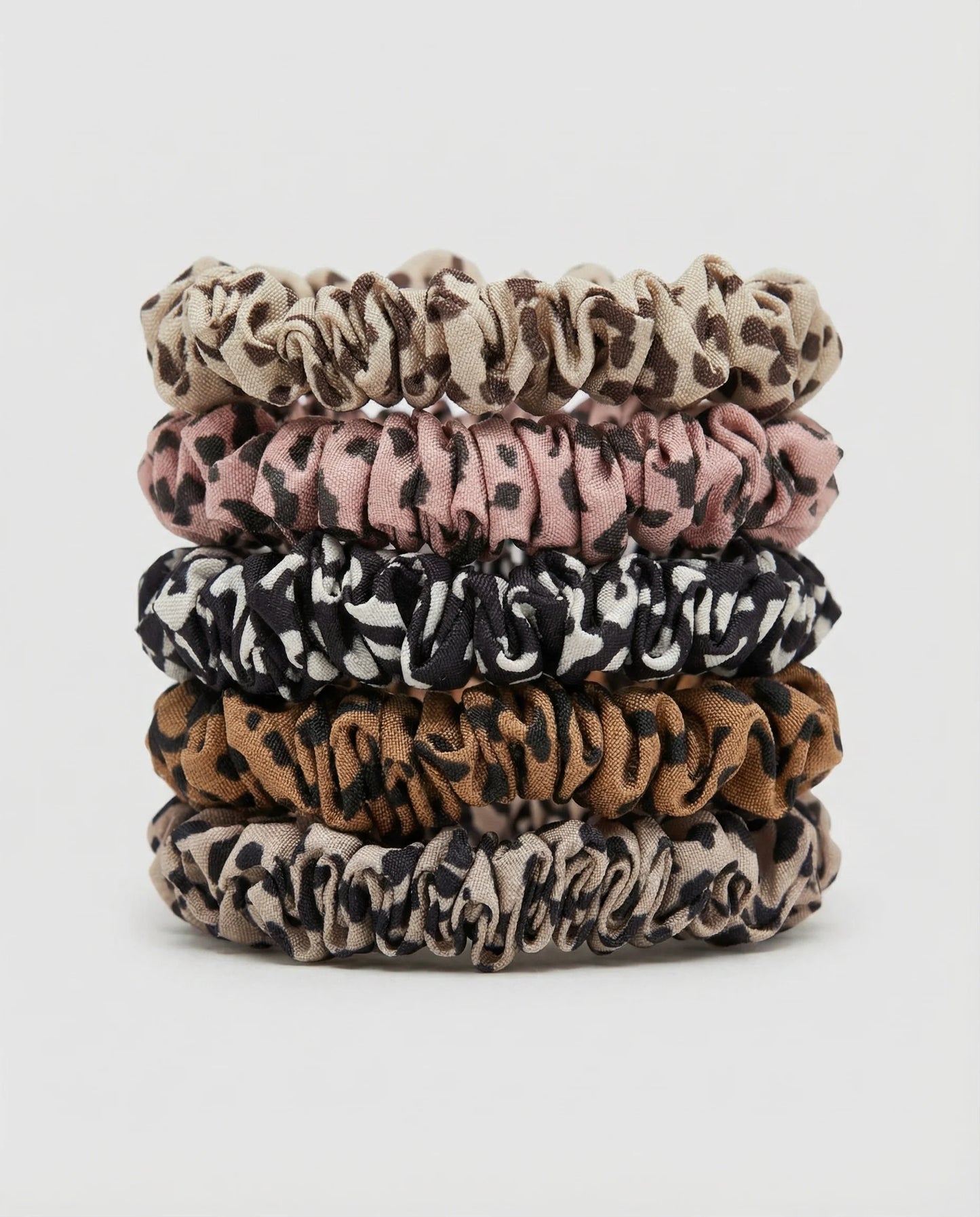 Hair Tie Leopard Print | Set of 5
