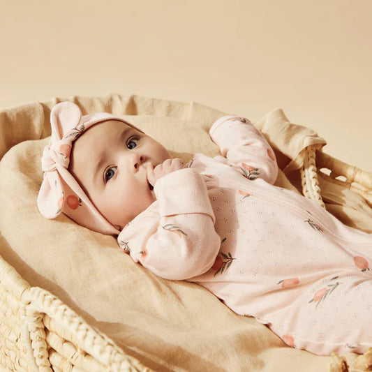 Wilson & Frenchy | Organic Pointelle Zipsuit w Feet
