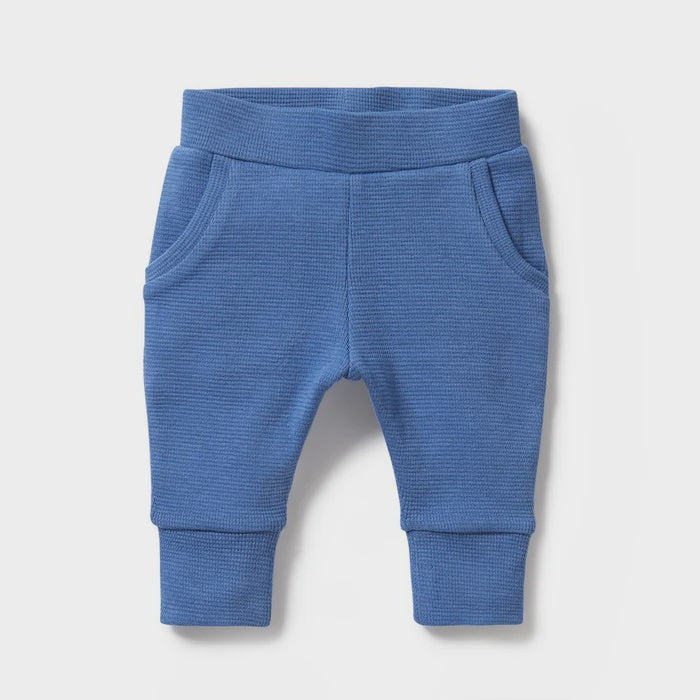 Wilson & Frenchy | Organic Waffle Pant - Brilliant Blue