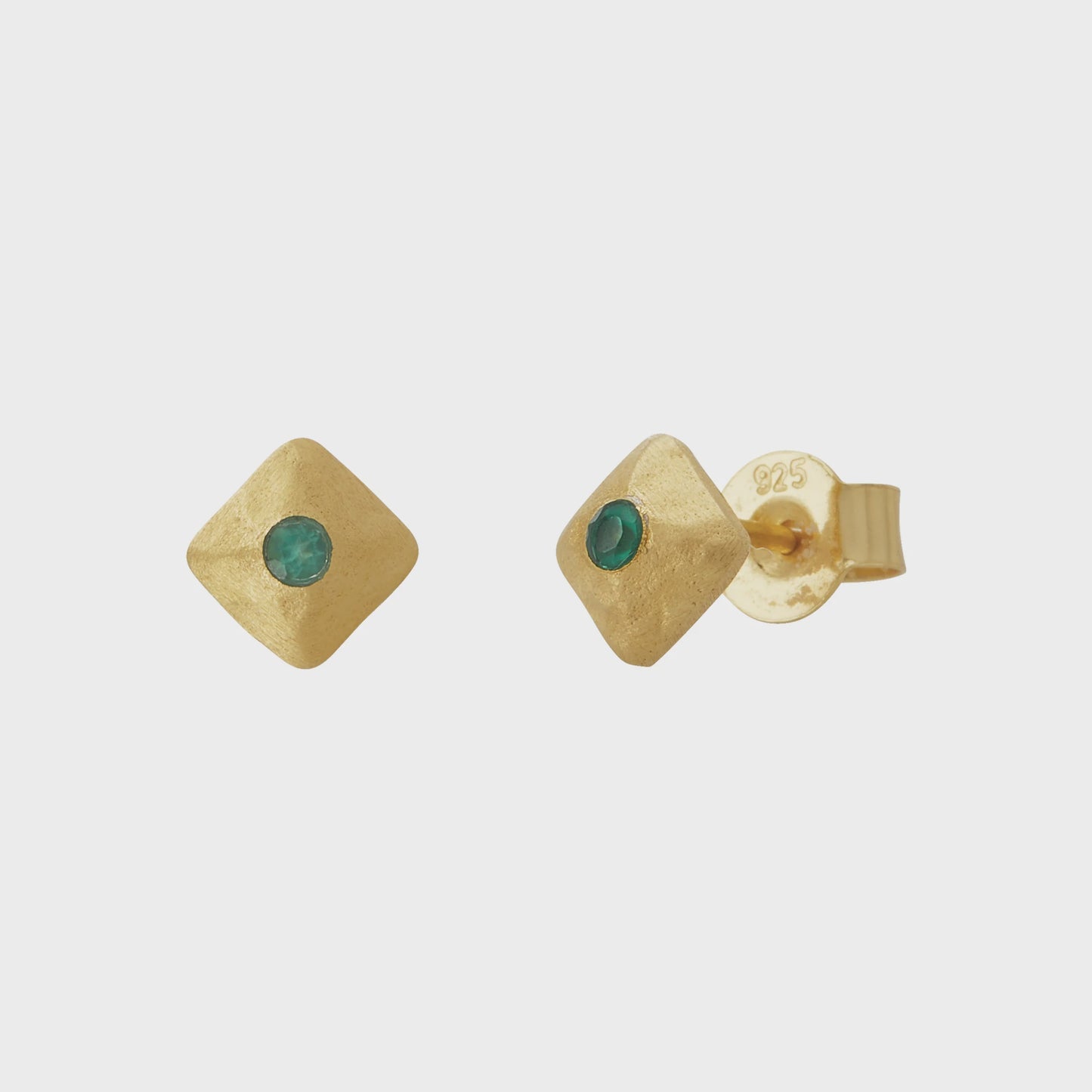 Wandering Soul Green Onyx Stud