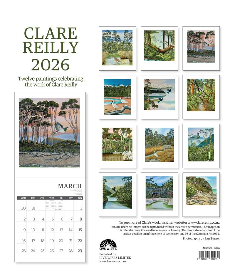 2026 New Zealand Calendar | Clare Reilly