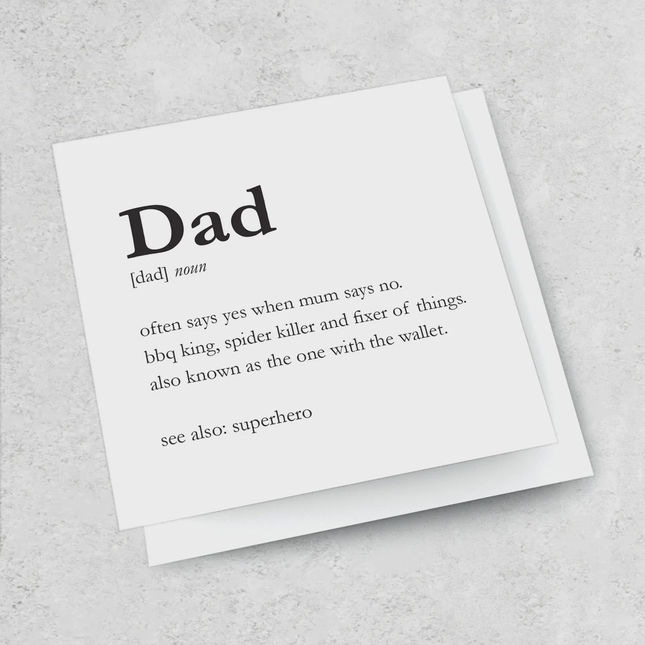 Ink Bomb | Dad -Noun Card