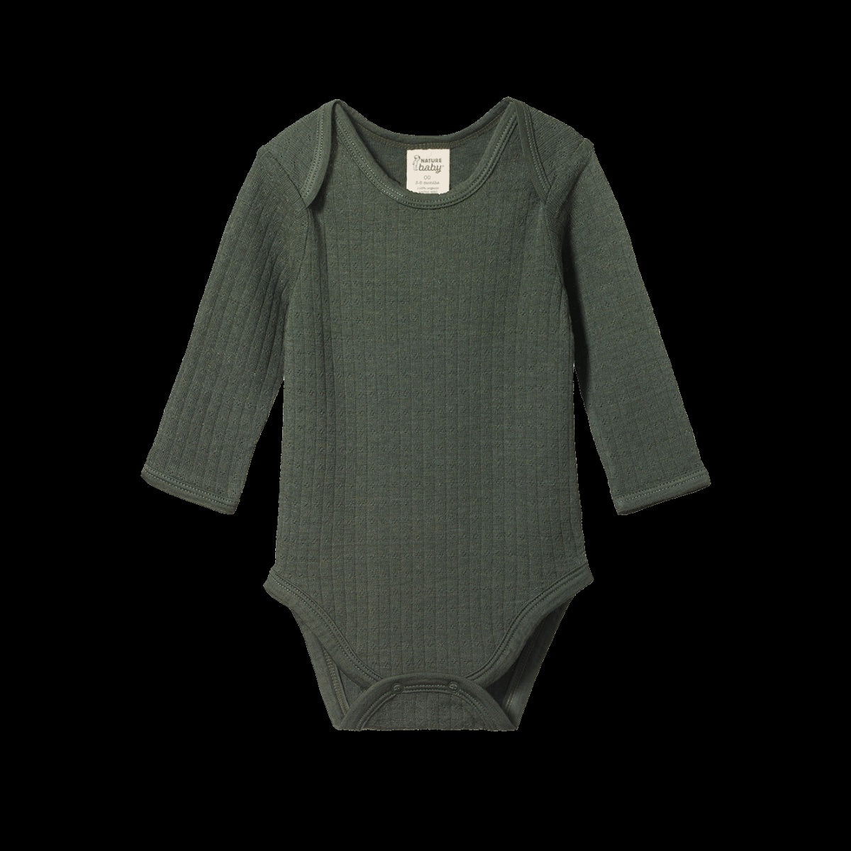 Merino Long Sleeve Bodysuit | Pointelle