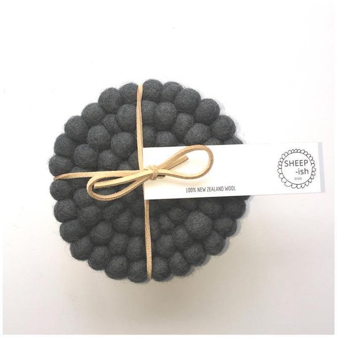 SHEEP-ish Design | Felt Ball Coasters - 4pk - Found My Way Invercargill