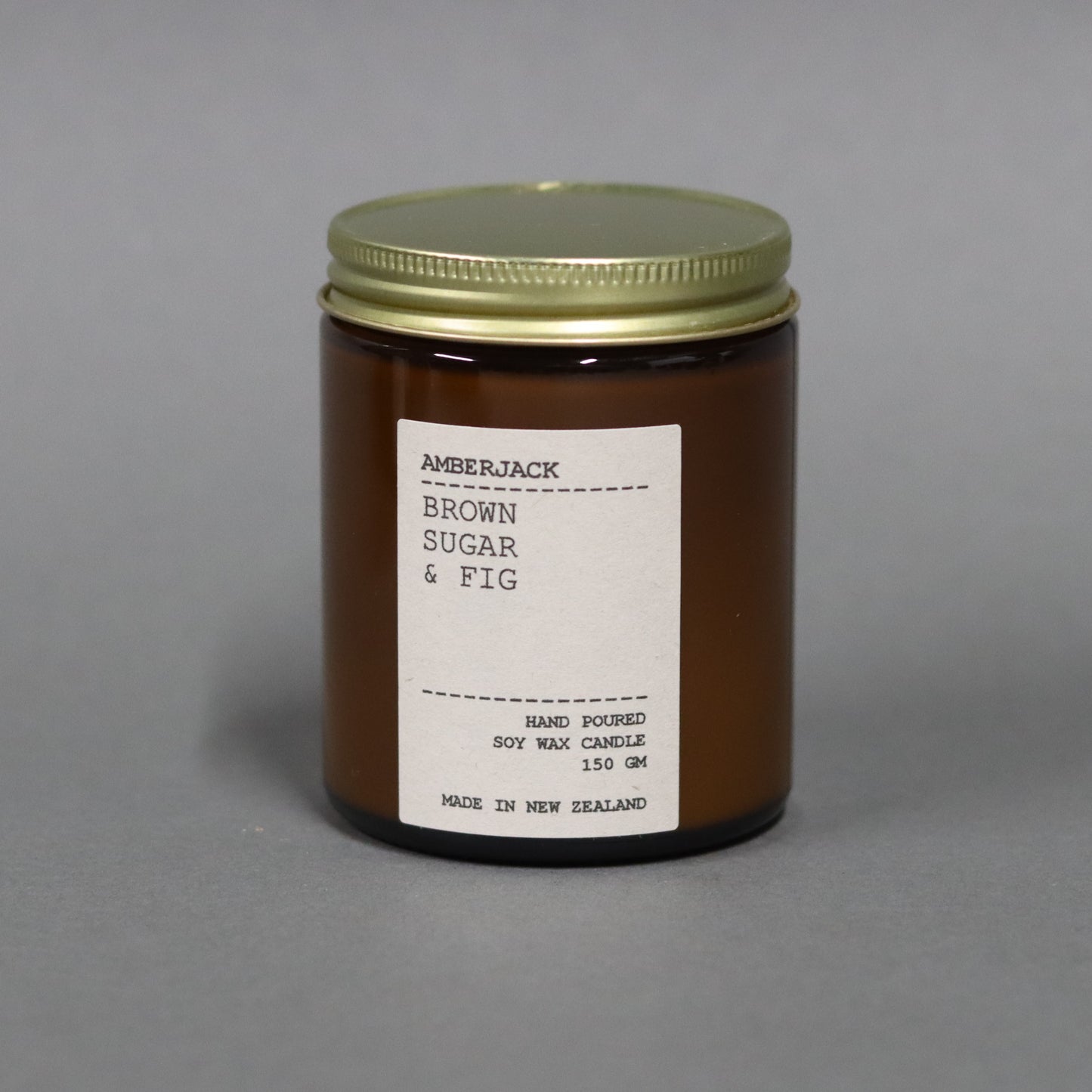 Amberjack Soy Candle | Brown Sugar & Fig - Regular - Found My Way Invercargill