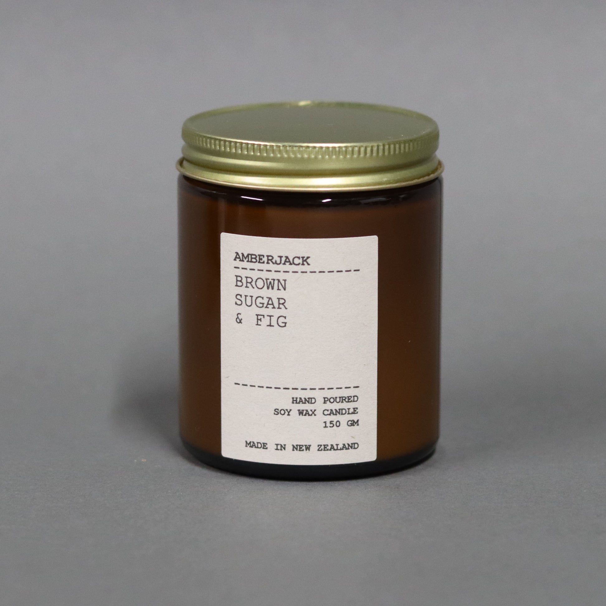 Amberjack Soy Candle | Brown Sugar & Fig - Regular - Found My Way Invercargill