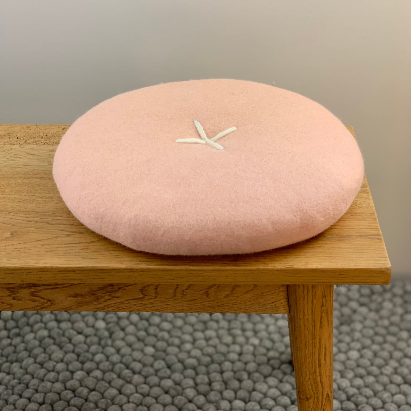 SHEEP-ish Design| Felt Button Cushion - Found My Way Invercargill