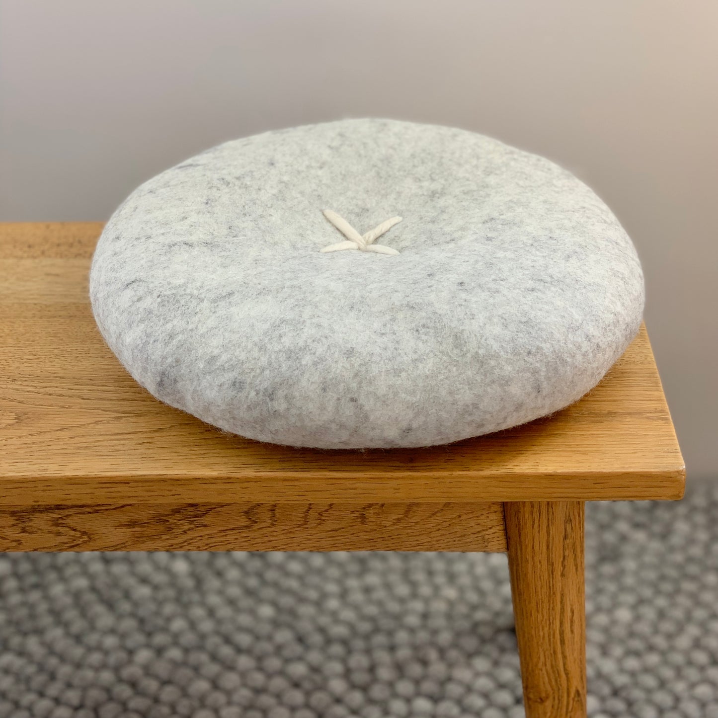 SHEEP-ish Design| Felt Button Cushion - Found My Way Invercargill