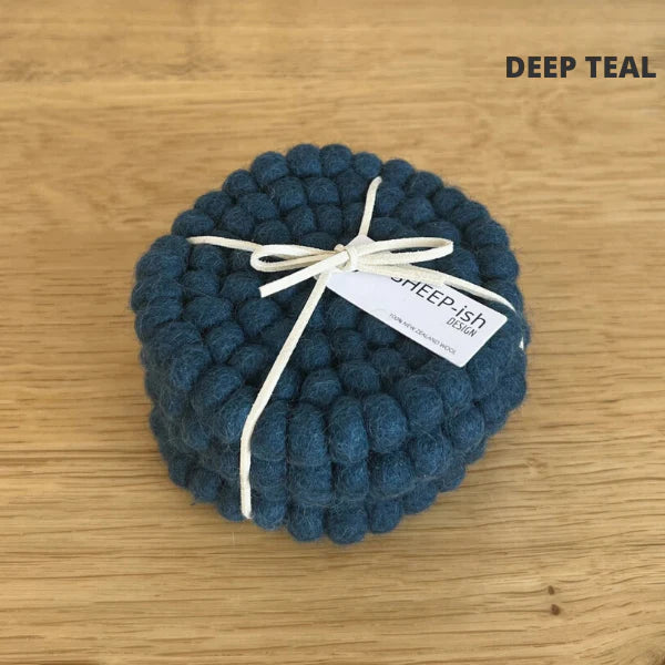 Felt Ball Coasters | 4pk