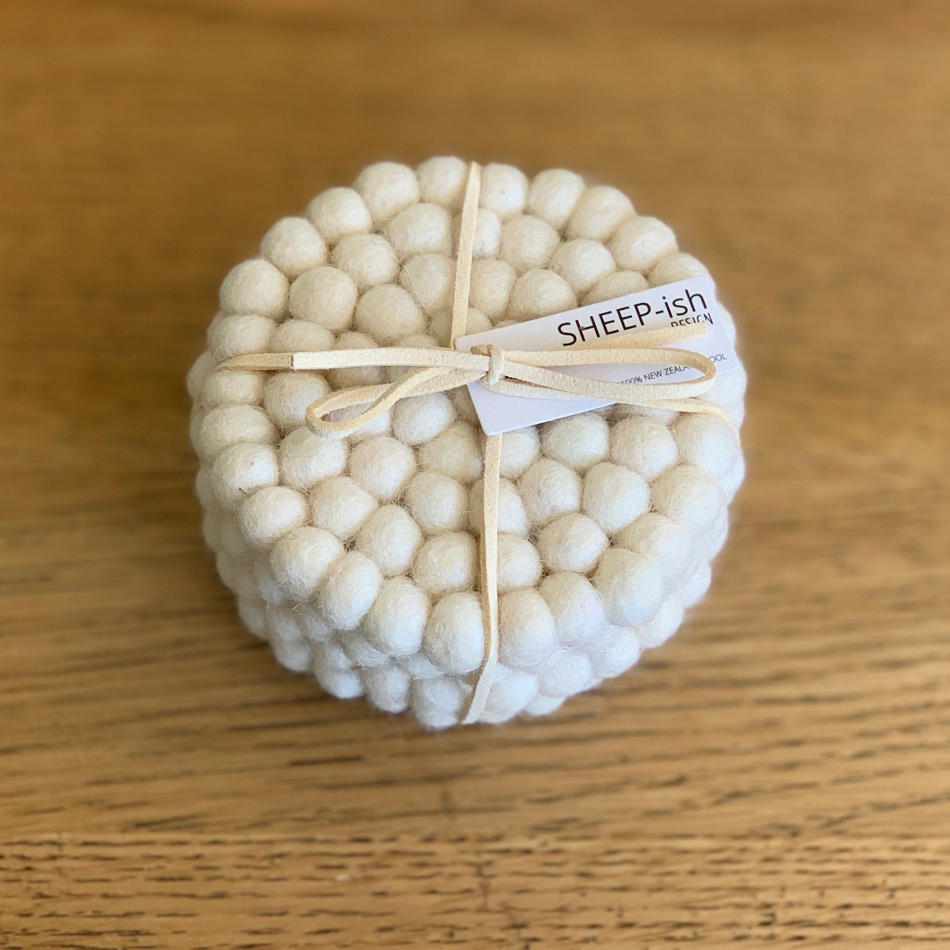 SHEEP-ish Design | Felt Ball Coasters - 4pk - Found My Way Invercargill