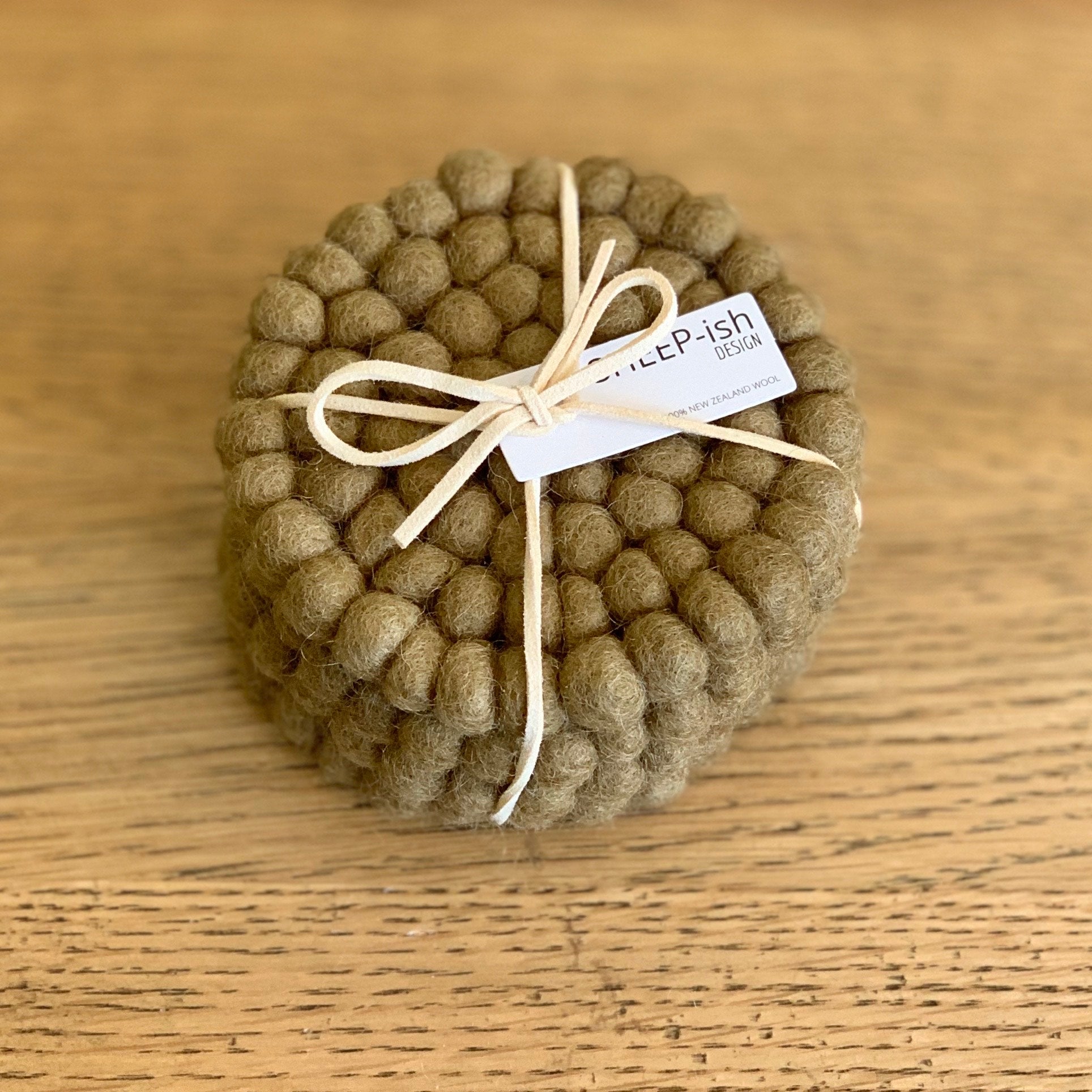 SHEEP-ish Design | Felt Ball Coasters - 4pk - Found My Way Invercargill