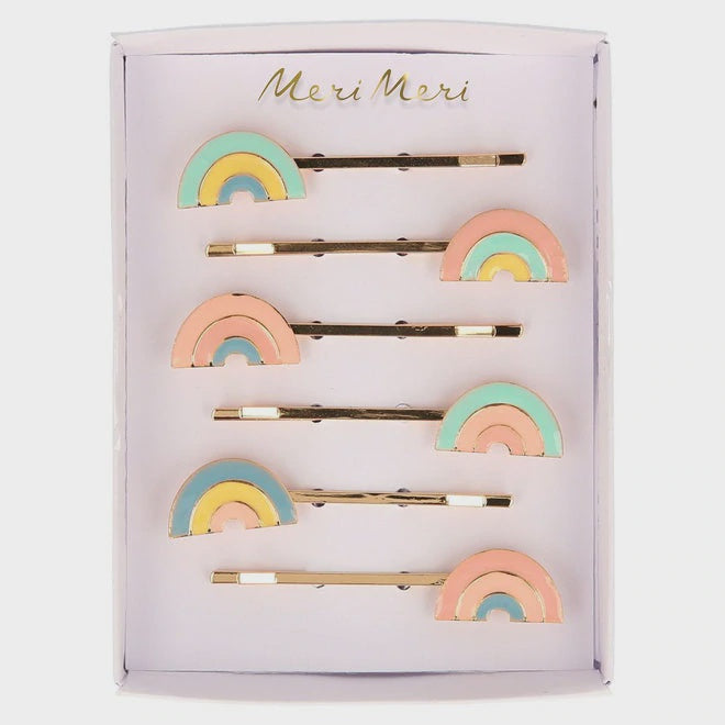 Meri Meri | Enamel Rainbow Hair Slides - Found My Way Invercargill