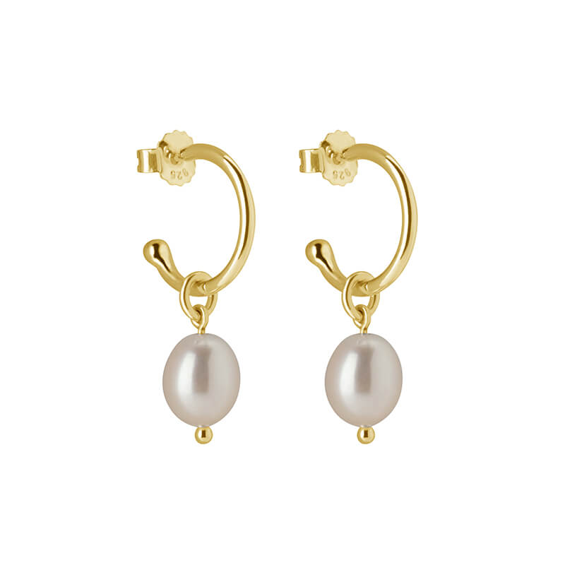 Murkani | Pearl Drop Hoops - Found My Way Invercargill