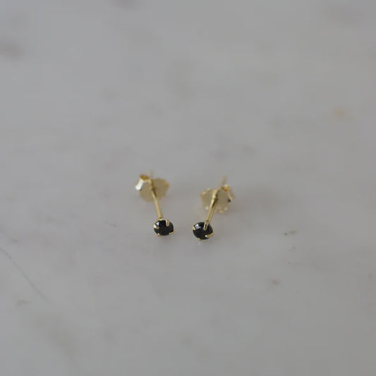 Mini Rock Studs - Black
