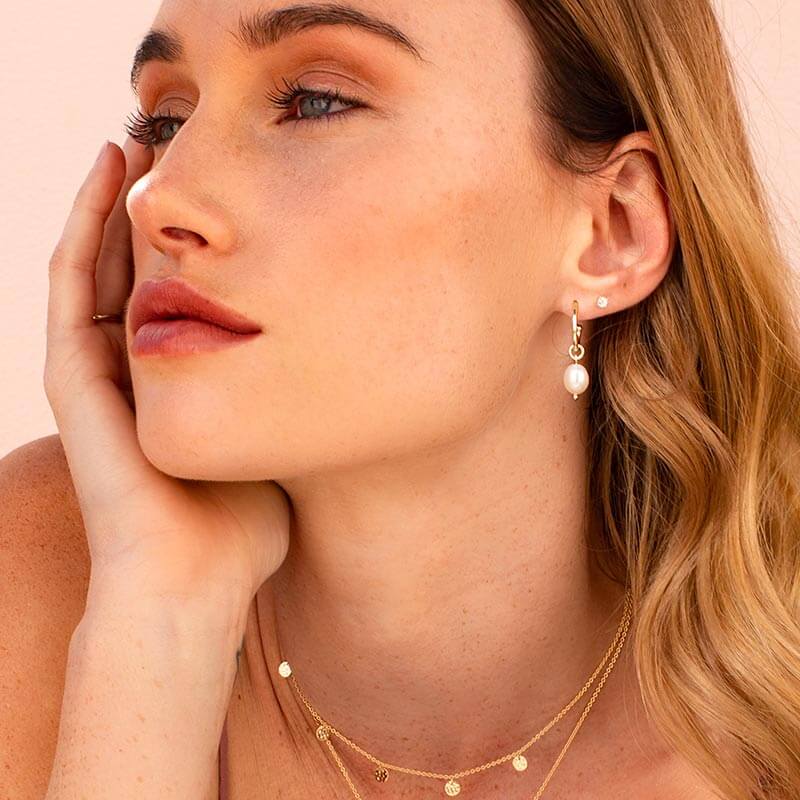 Murkani | Pearl Drop Hoops - Found My Way Invercargill