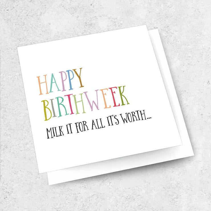 Ink Bomb | Happy Birthweek Card - Found My Way Invercargill