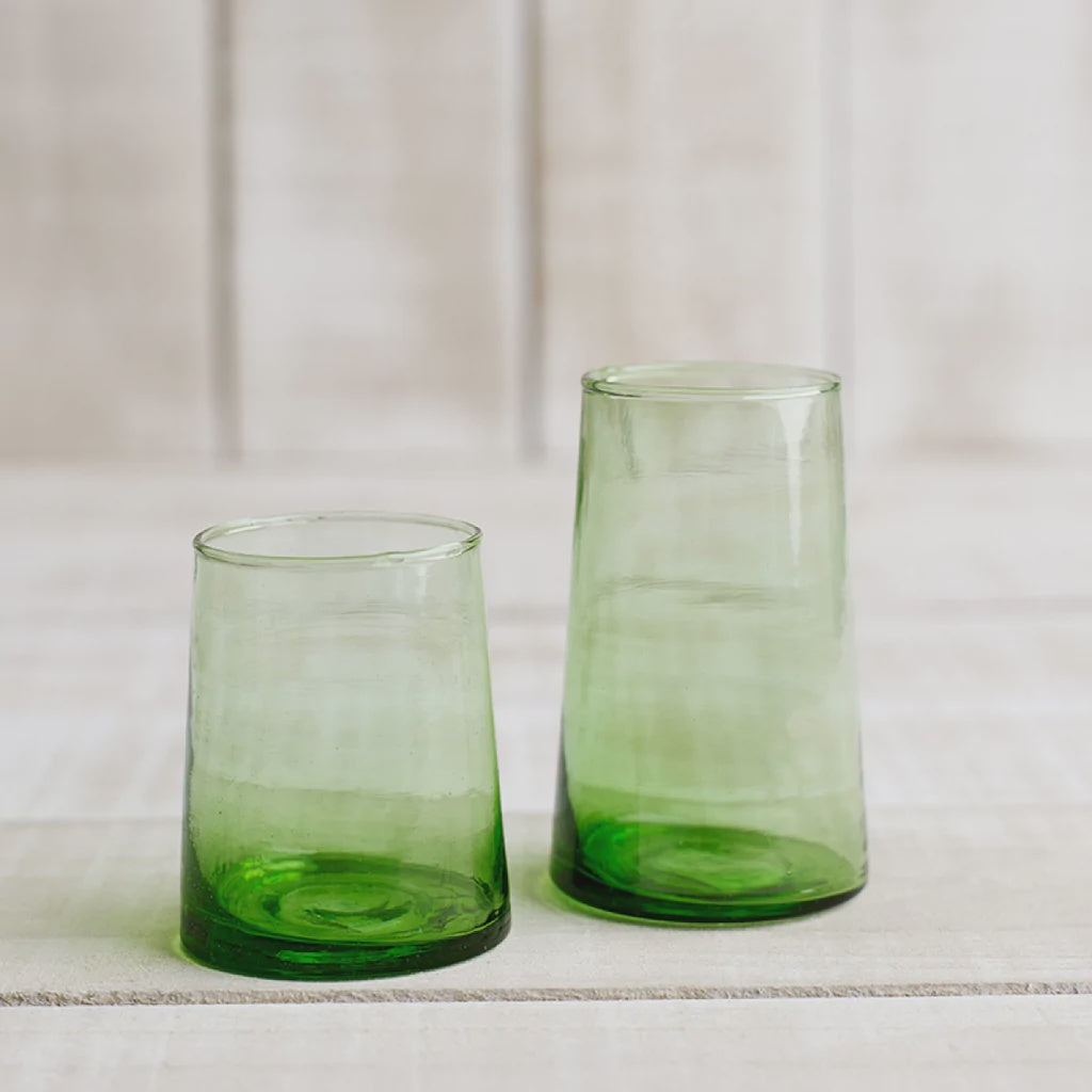 Beldi | Moroccan Wine Glass - Green - Found My Way Invercargill