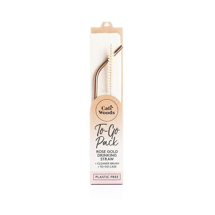 Caliwoods | To-Go Drinking Straw Pack - Rose Gold - Found My Way Invercargill