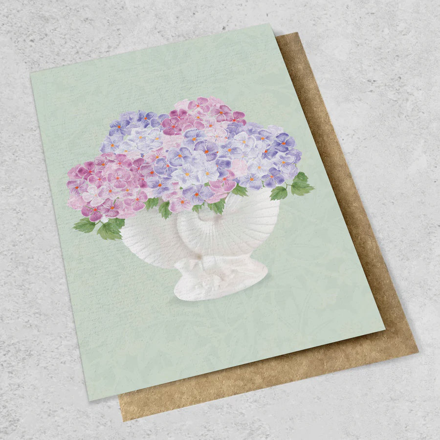 Ink Bomb | Nautilus with hydrangea Card - Found My Way Invercargill