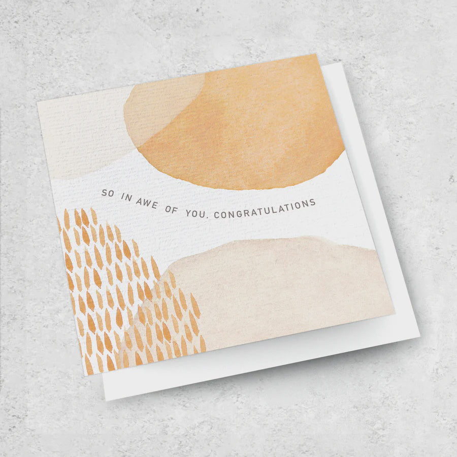 Ink Bomb | So in awe of you. Congratulations - Small luxe card - Found My Way Invercargill