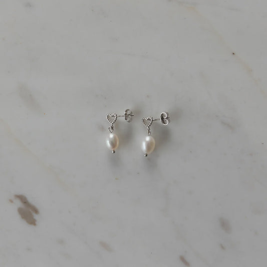 Pearly Dotty Love Studs