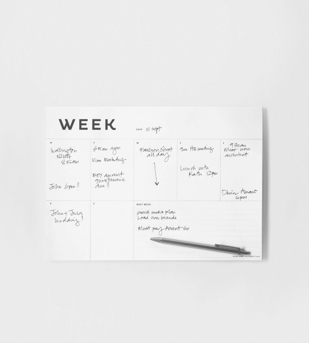 Father Rabbit | Week Planner - Found My Way Invercargill