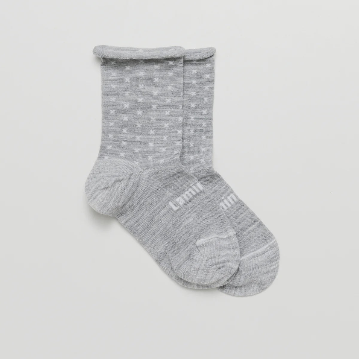 Woman Merino Roll Top Sock | Powder