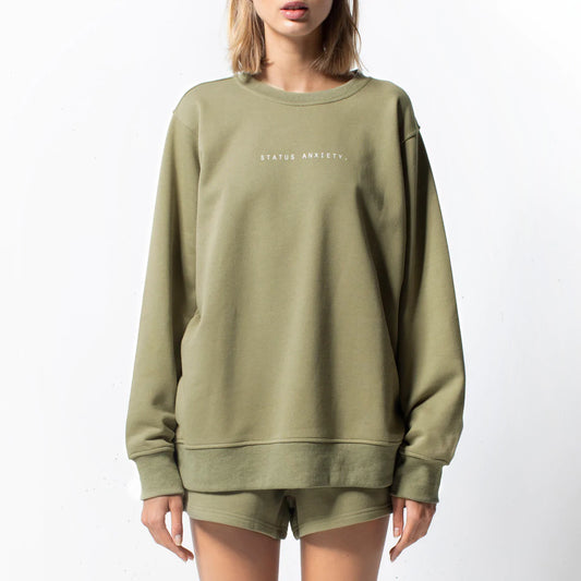Status Anxiety | Not All Bad Unisex Oversized Jumper - Found My Way Invercargill