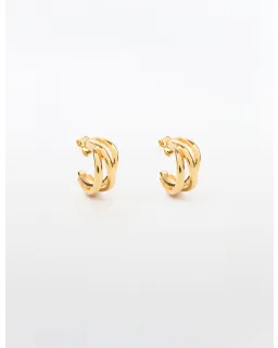 Hoop 3 Rings Earrings