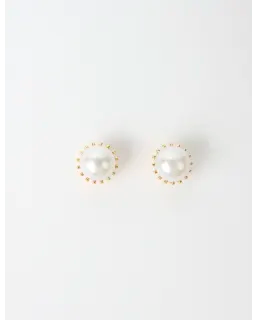 Mother of Pearl Dome Earrings