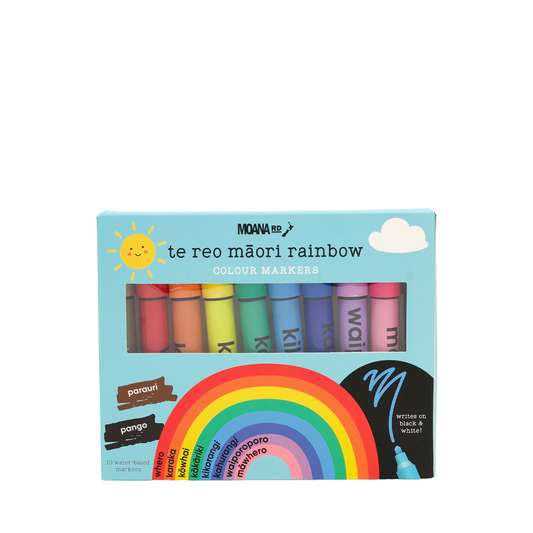 Te Reo Maori Rainbow Colour Markers