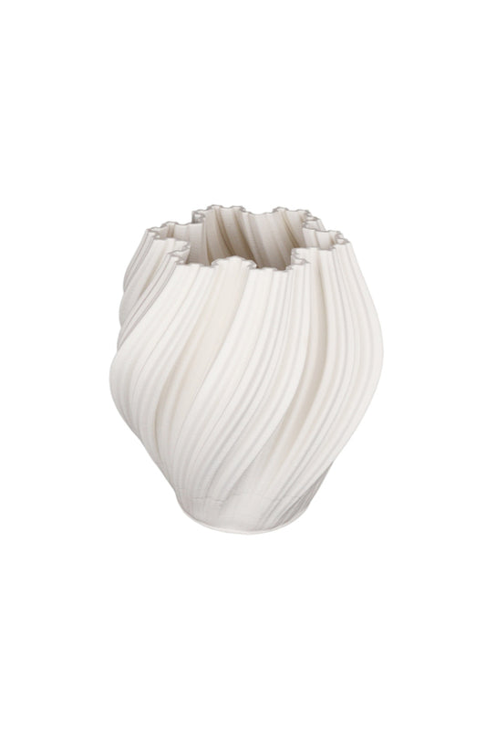 Amelie Small Ceramic Vase - White
