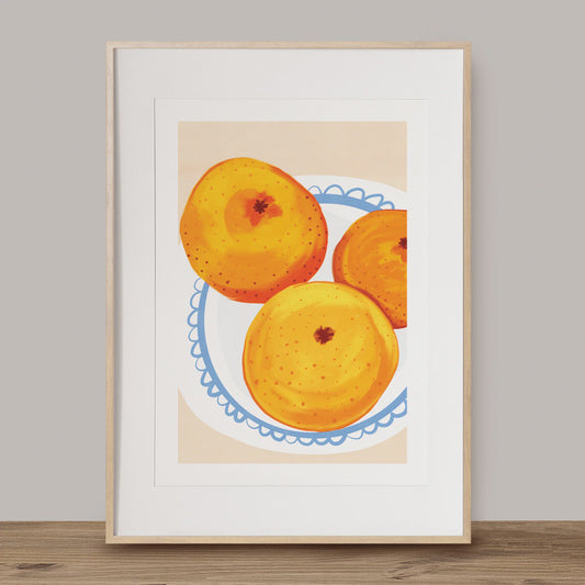 Art Print | Three Oranges