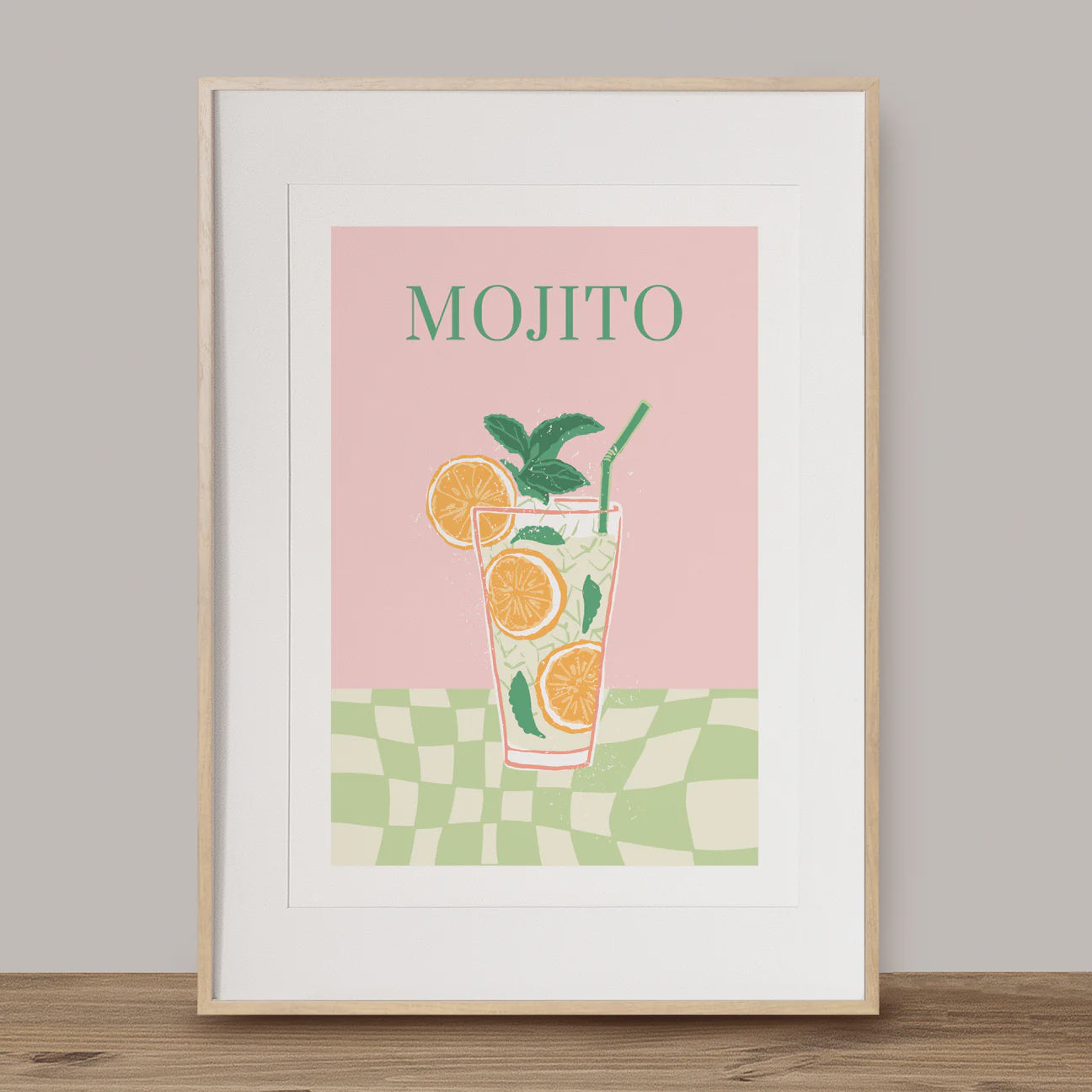 Ink Bomb Art Print | Summer Drinks - Mojito