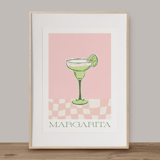 Ink Bomb Art Print | Summer Drinks - Margarita