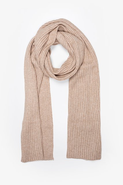 Ribbed Scarf | Oat
